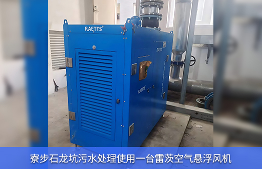 廣東一污水處理使用雷茨空氣懸浮風(fēng)機EXPL100-06K節(jié)能改造